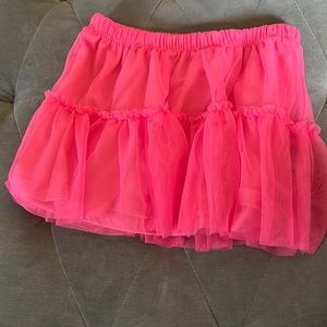 Neon Pink Girls Skirt